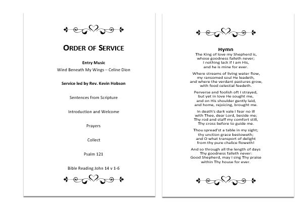 Funeral Order of Service - Image 4